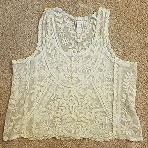 Lace crop top
